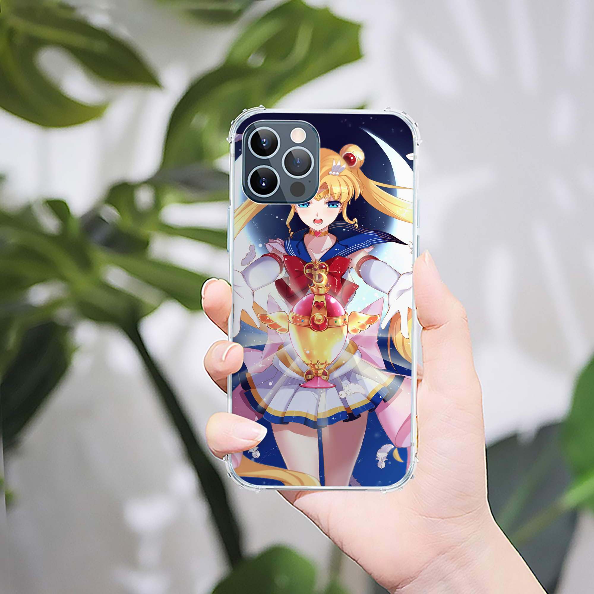 （画像用） 美少女戦士セーラームーン Sailor Moon 【iPhone 12シリーズ対応】透明スマホケース（クリアソフトケース）